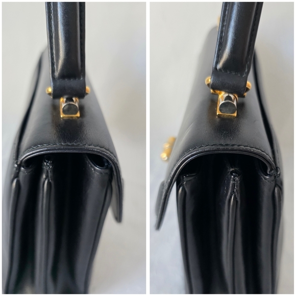 Auth Gucci Vintage Hysteria Turn-lock Leather Satchel - Picture 10 of 12